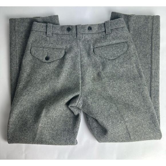 Vintage C.C. Filson Mackinaw Wool Field Pants Size 34x32 Trousers Gray Lot 89 - Picture 13 of 14
